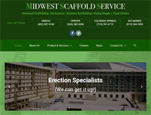Tablet Screenshot of midwestscaffold.com